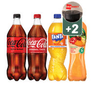 Coca-cola, Fanta, Sprite of Fuze Tea