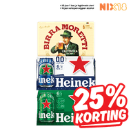Heineken, Silver, Birra Moretti Pilsener of 0.0