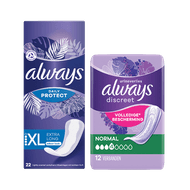 Always of Always Discreet Maandverband of Inlegkruisjes