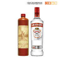 Juttertje Kruidenbitter of Smirnoff Vodka