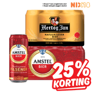 Amstel, Hertog Jan Pilsener, 0.0 of Blond