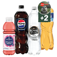 Pepsi, Rivella, Royal Club of Sourcy Vitaminwater