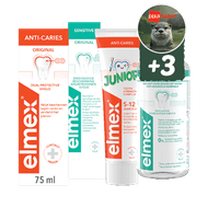 Elmex Tandpasta, Tandenborstel of Mondwater