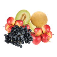 Pink Lady Appelen, Pitloze Blauwe Druiven of Galia Meloen