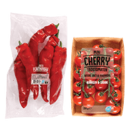 Mini Cherry Trostomaatjes of Puntpaprika Rood