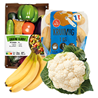 Aardappelen, groente & fruit afdeling