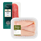 Halal vlees & kip afdeling