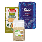 Rijst, couscous & quinoa afdeling